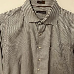 Peter Millar Dress Shirt Large OUTSTANDING! Button down.